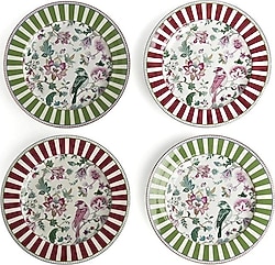 Lucky Art Madeline Bone 27 cm 4'lü Servis Tabağı