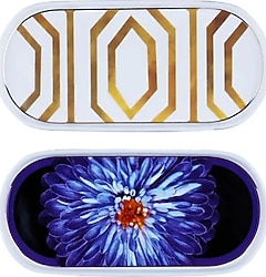 Lucky Art Marian Bone 21 cm 2'li Oval Servis Tabağı