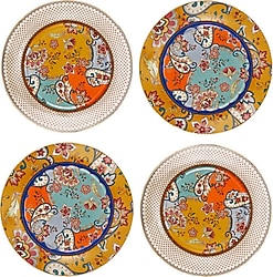 Lucky Art Paisley Bone 20 cm 4'lü Tabak Seti