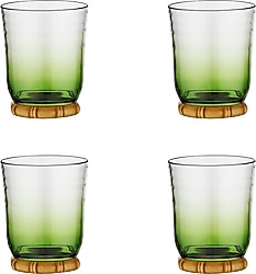Lucky Art Palma Akrilik 410 ml 4'lü Su Bardağı