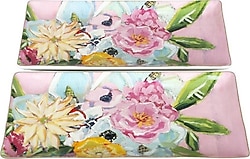 Lucky Art Peony Bone 27 cm 2'li Servis Tabağı