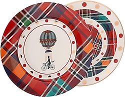 Lucky Art Shannon Bone 27 cm 6'lı Servis Tabağı