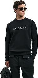 Lufian Cooper Siyah Erkek Sweatshirt