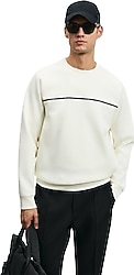 Lufian Cosmo Beyaz Erkek Sweatshirt