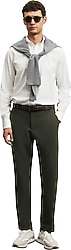 Lufian Daren Haki Erkek Slim Fit Chino Pantolon