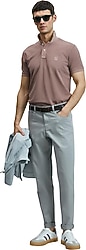 Lufian Helt Spor 5 Cep Gri Slim Fit Erkek Pantolon