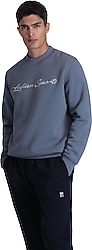 Lufian Loved Koyu Mavi Erkek Sweatshirt