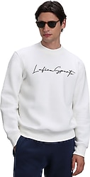Lufian Lowe Beyaz Erkek Sweatshirt