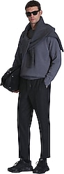 Lufian Pier Koyu Gri Erkek Slim Fit Chino Pantolon