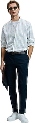 Lufian Plus Lacivert Erkek Slim Fit Chino Pantolon