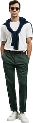 Lufian Rumi Yeşil Erkek Slim Fit Chino Pantolon
