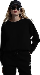 Lufian Uwen Siyah Kadın Sweatshirt