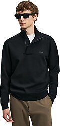 Lufian Wonder Yarım Fermuarlı Siyah Erkek Sweatshirt
