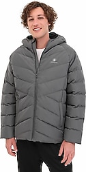 Lumberjack Adalbert Coat Kapüşonlu Gri Erkek Şişme Mont