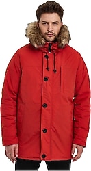 Lumberjack Freddy Coat Kapüşonlu Kürklü Erkek Mont