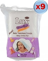 Lux 60'lı 9 Paket Bebek Temizleme Pamuğu