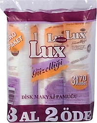 Lux Disk Makyaj Pamuğu 70'li 3 Adet