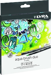 Lyra Aqua Brush Duo 12'li Askılı Paket Keçeli Kalem
