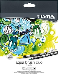 Lyra Aqua Brush Duo 24'lü Askılı Paket Keçeli Kalem