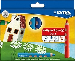 Lyra Groove Triple One 12'li Kuru Boya Seti