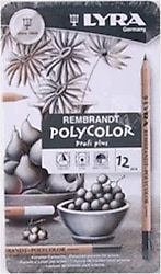 Lyra Rembrandt Polycolor Gri Tonlar 12'li Kuru Boya Seti