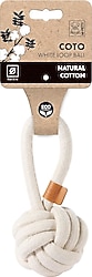 M-Pets Coto Loop Ball 8 cm Örgü Top Beyaz Köpek Oyuncağı
