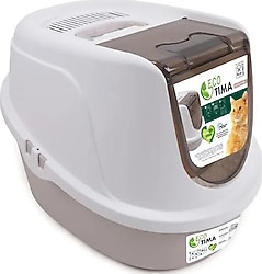 M-Pets Eco Tima Medium Desert Sand Kapalı Kedi Tuvaleti