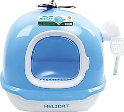 M-Pets Helicat 68.6x52.6x53.4 cm Mavi Kapalı Kedi Tuvaleti