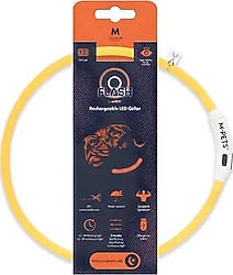 M-Pets Medium Turuncu Flash Led Boyun Tasması