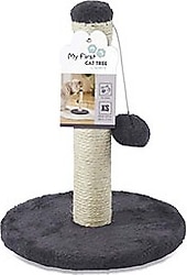 M-Pets My First 24x24x30 cm Ponponlu Gri Kedi Tırmalama Tahtası