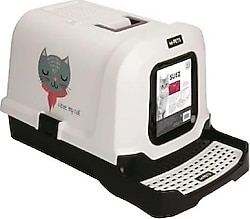 M-Pets Suez Love 69x42x41cm Cat Kapalı Kedi Tuvaleti