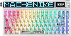 Machenike KT84-B84W RGB TKL White Switch Kablolu/Kablosuz Mekanik Oyuncu Klavyesi