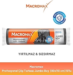 Macromax Profesyonel Jumbo Boy Çöp Torbası 10'lu