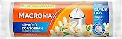 Macromax Vanilya Kokulu Büzgülü Büyük Boy Çöp Poşeti 20'li