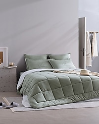 Madame Coco Bobigny Mint Yeşili Pamuklu Supersoft Çift Kişilik Comfort Set
