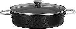 Madame Coco Noir 24 cm Titanyum Kısa Tencere