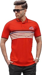 Madmext 5869 Kısa Kollu Polo Yaka Erkek Tişört