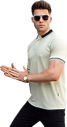 Madmext 5893 Kısa Kollu Polo Yaka Erkek Tişört