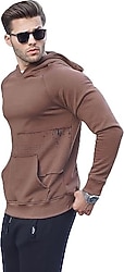 Madmext 6151 Kapüşonlu Erkek Sweatshirt