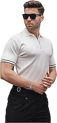 Madmext 6876 Kısa Kollu Polo Yaka Erkek Tişört