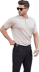 Madmext 6878 Kısa Kollu Polo Yaka Erkek Tişört