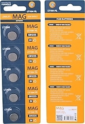 Mag MG-1225 CR1225 3V 5'li Lityum Düğme Pil