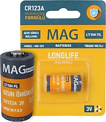 Mag MG-123 CR123A 3V Lityum Pil