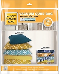 Magic Saver Bag 2'li Large Küp Vakumlu Poşet