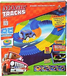 Magic Tracks Karanlıkta Parlayan Yarış Pisti ve Işıklı Yarışçı Arabalar 128 Parça 8030
