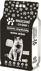 Magicsand Aktif Karbonlu 5 lt İnce Taneli Bentonit Kedi Kumu