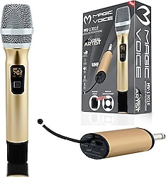 Magicvoice MV-1301E UHF Ekranlı Kablosuz El Mikrofonu