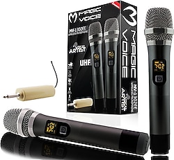 Magicvoice MV-1302EE 2'li Kablosuz El Mikrofonu