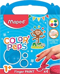 Maped 80 gr 4 Renk Parmak Boyası