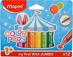 Maped Color Peps Wax Jumbo 12'li Mum Boya